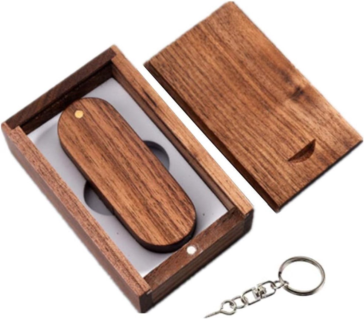 Houten USB Stick - Geheugen Pen - Data Opslag - Inclusief Houten Doosje - 6.3 x 2.2 x 1.3 cm