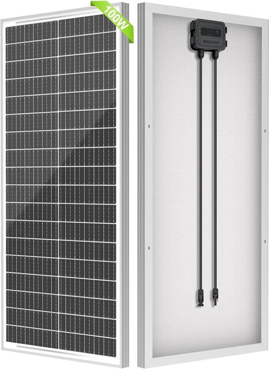 Zonnepaneel - PV lader module - Off-grid energie - Monokristallijn efficiënt - 100 x 60 cm