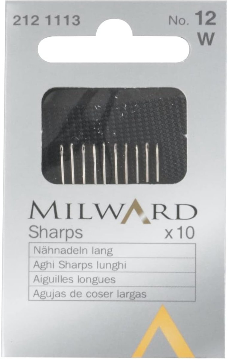 Hartvormige Naaigaren Accessoires, Staal, Zilver, Maat 12