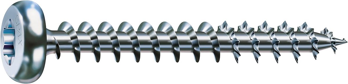 Universele schroeven 4,5x45 mm met halfronde kop, 200 stuks, WIROX coating voor binnen