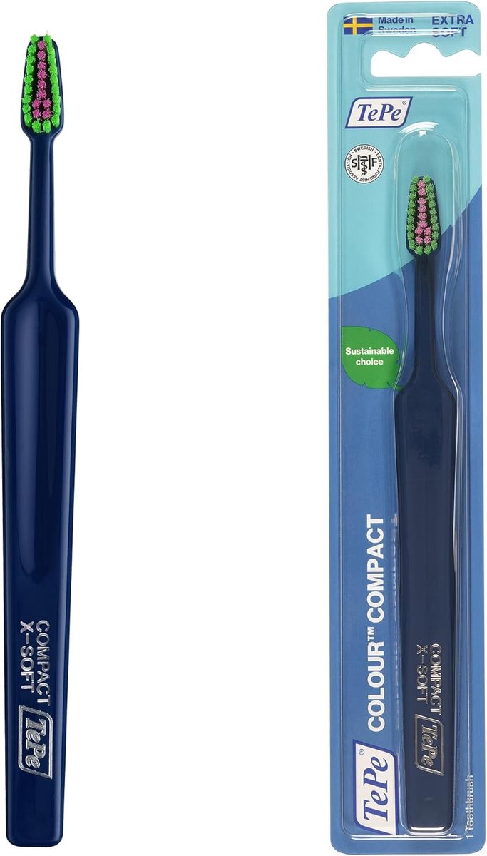 Extra Zachte Tandenborstel Compact voor Volwassenen - Zachte Reiniging Tandvlees