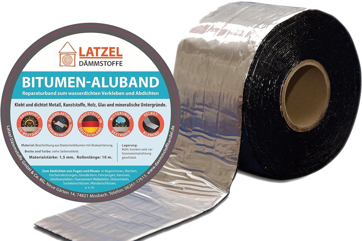 Aluminium Reparatieband Dakbedekking Afdichten Waterdicht 10 Meter Rol