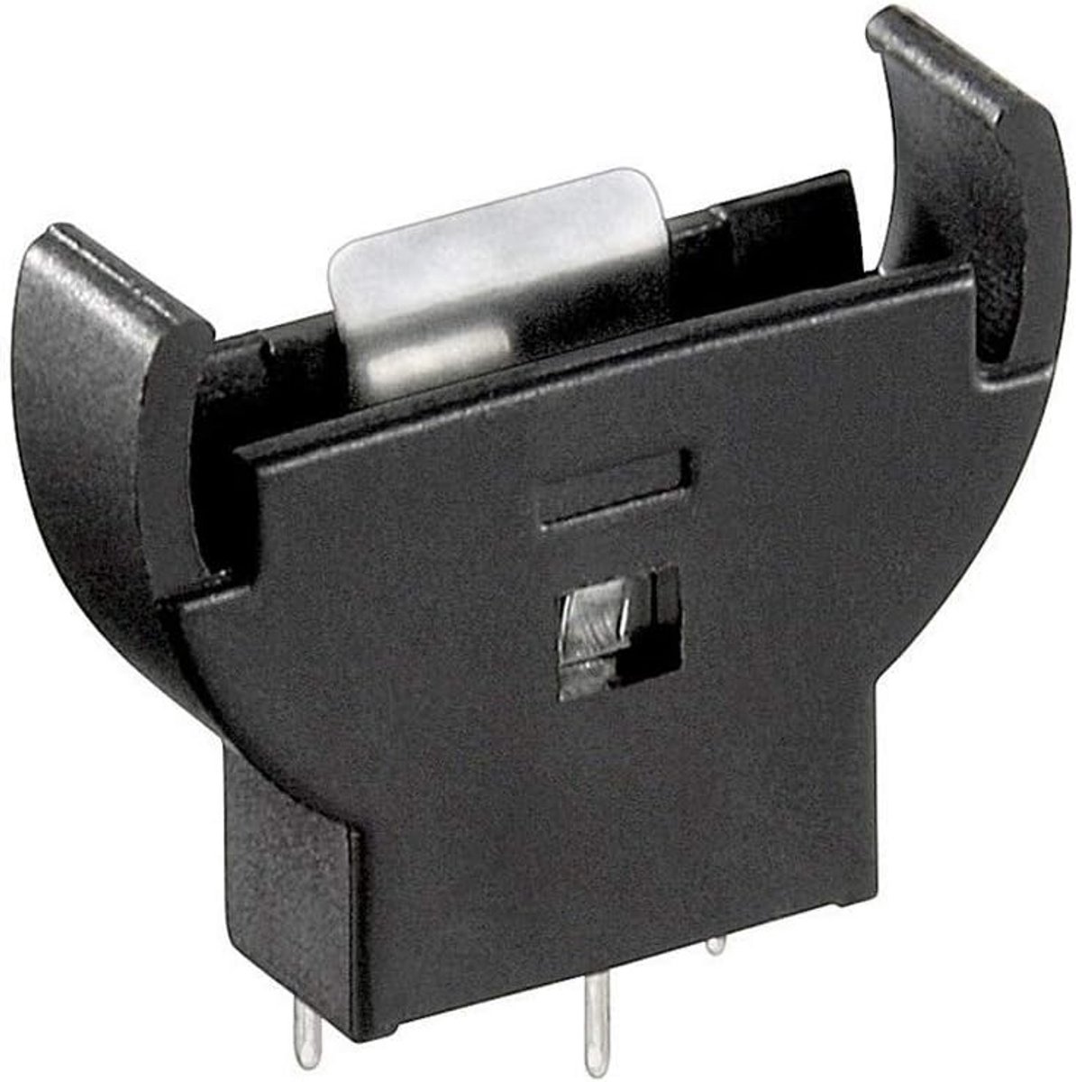 Batterijhouder Knoopcel CR2012 CR2032 Printplaat Montage Zwart
