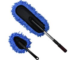 Microvezel Stofwissser voor Auto, Krasvrije Borstel met Verstelbare Steel