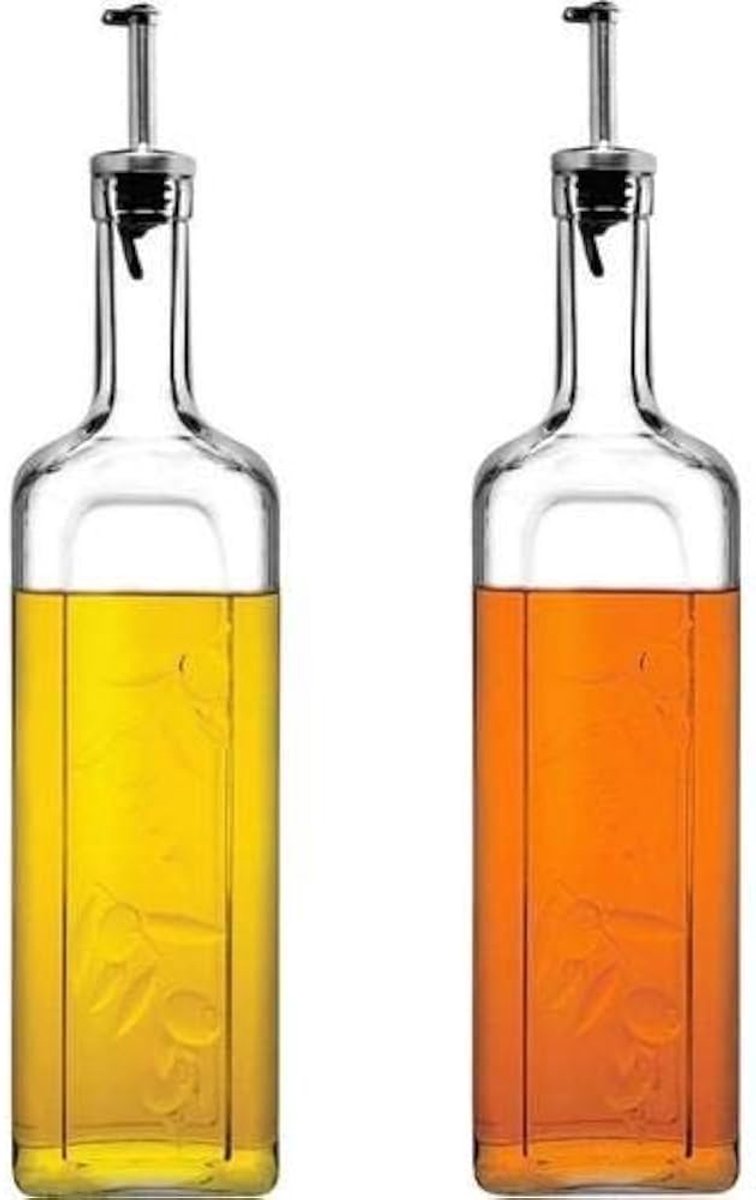 Homemade Olie - en Azijnset - Glas - 2st - 1000 ml