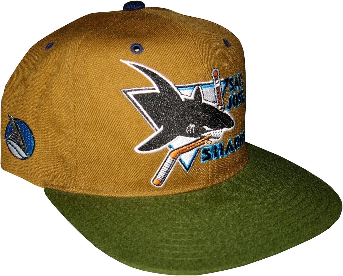 Vintage Snapback Pet San Jose Sharks Stijl Honkbalpet Verstelbaar