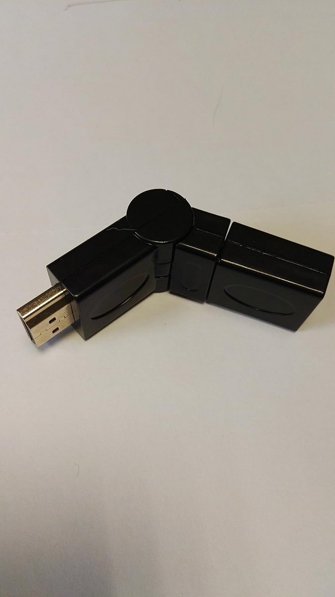 HDMI Verloopstuk 180 Graden HDMI Mannelijk naar Vrouwelijk - Geschikt voor 1080P