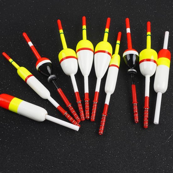 Verschillende Visdobbers Set Balsa Hout Drijvers voor Panfish Crappie Snoekbaarzen — afbeelding 5