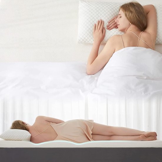 Ergonomisch Slaapmatras 120x200x10 cm - Keerbaar - Hoge Dichtheid Schuim - Extra Bed of Camping van Merkloos — afbeelding 3