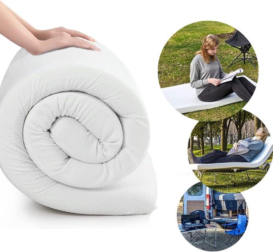Ergonomisch Slaapmatras 120x200x10 cm - Keerbaar - Hoge Dichtheid Schuim - Extra Bed of Camping van Merkloos — afbeelding 5