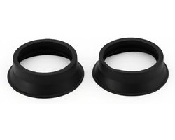 Oogschelp Beschermers - Microscoop Accessoires - Verrekijker Gebruik - Zachte Rubberen Pasvorm - 40mm Diameter - Zwart