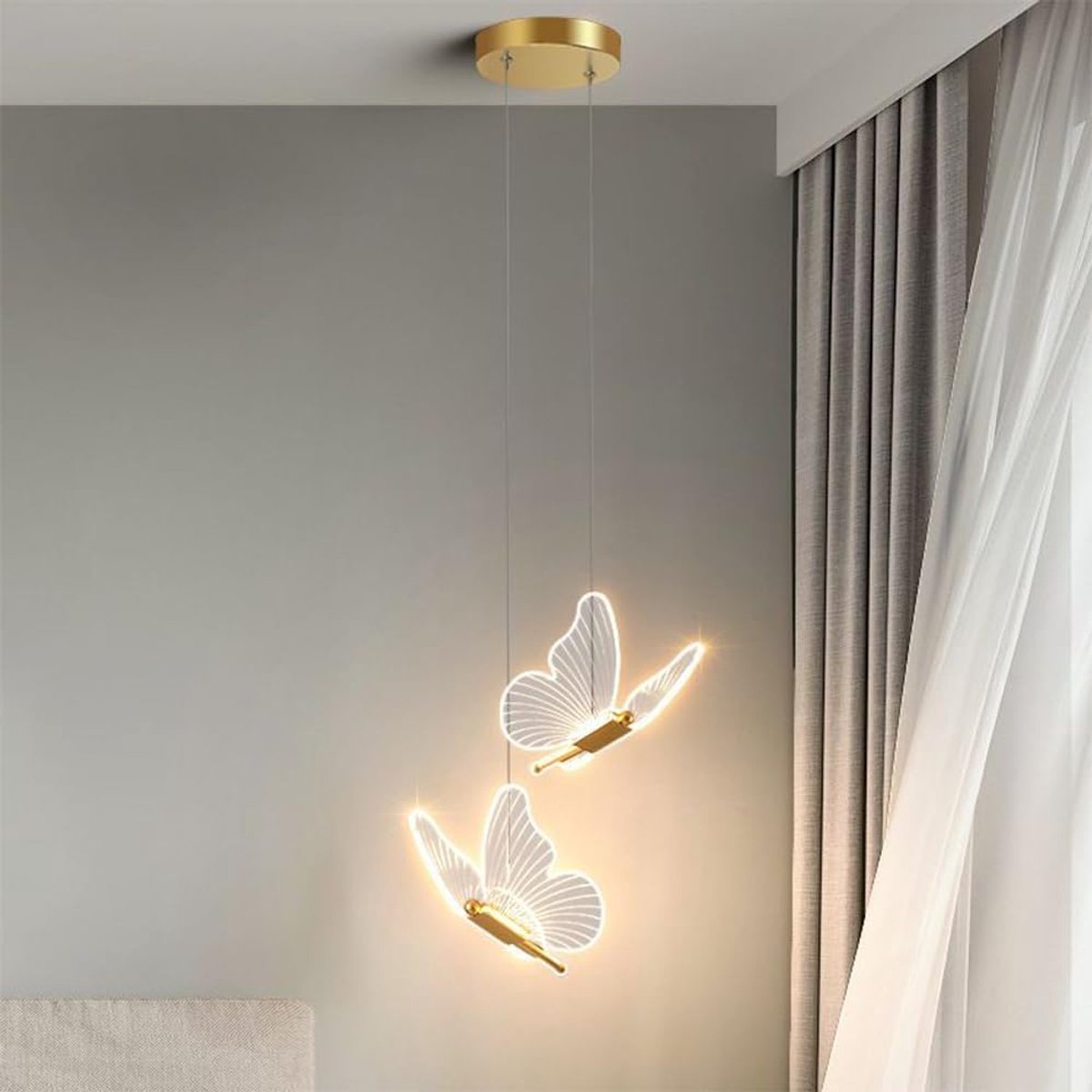 Vlinder LED Plafondlamp Scandinavisch Design Metaal Hanglamp Woonkamer Slaapkamer