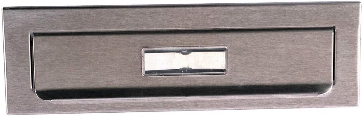 RVS Brievenbusdoorvoer - Inbouw Binnenklep voor Buitenbriefkast