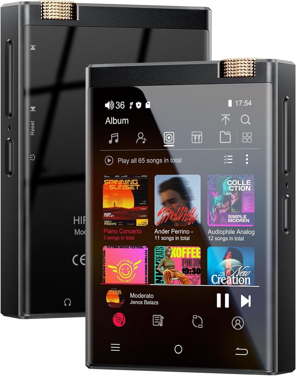 Hi-Fi Muziekspeler met WiFi en Bluetooth - Ondersteunt DSD512 en Lossless Audio