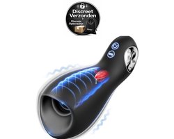 Automatische Masturbator voor Mannen – Blowjob Masturbator – Stotende Masturbator - Elektrisch Zuigen + Stoten + Rotatie - Discreet Verzonden