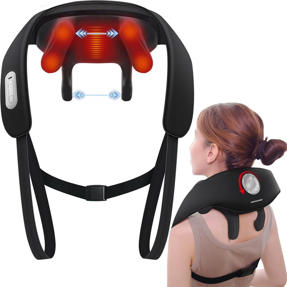 Nek Massager - Schouder Stimulator - Ontspanning Thuis - Met Warmte Functie - 15x15x25cm