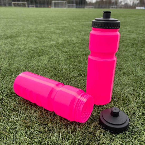 Bidon Roze 750 ml - Blanco Drinkfles met vingergrepen - Tacticcoach — afbeelding 2