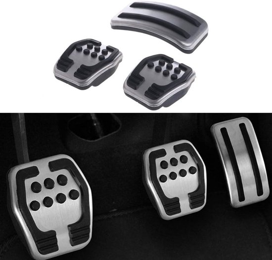 Set van 3 RVS Antislip Pedaal Covers voor Auto Focus 2 MK2 MK3 (2005-2016) — afbeelding 4