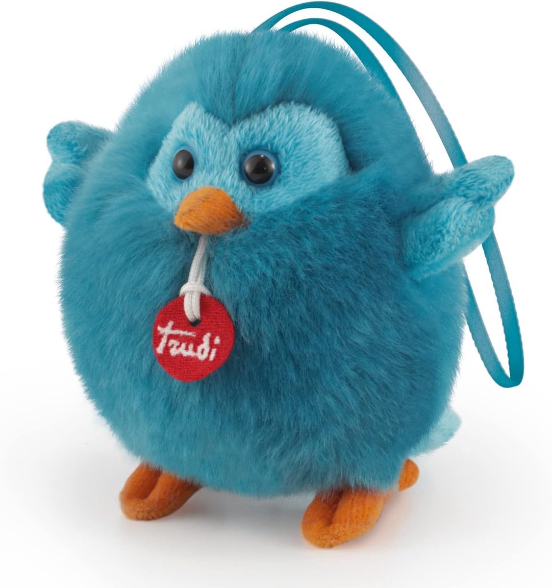 Pluche Vogeltje Knuffel Hanger XXS - Zacht Pluche Speelgoed met Satijnen Lint