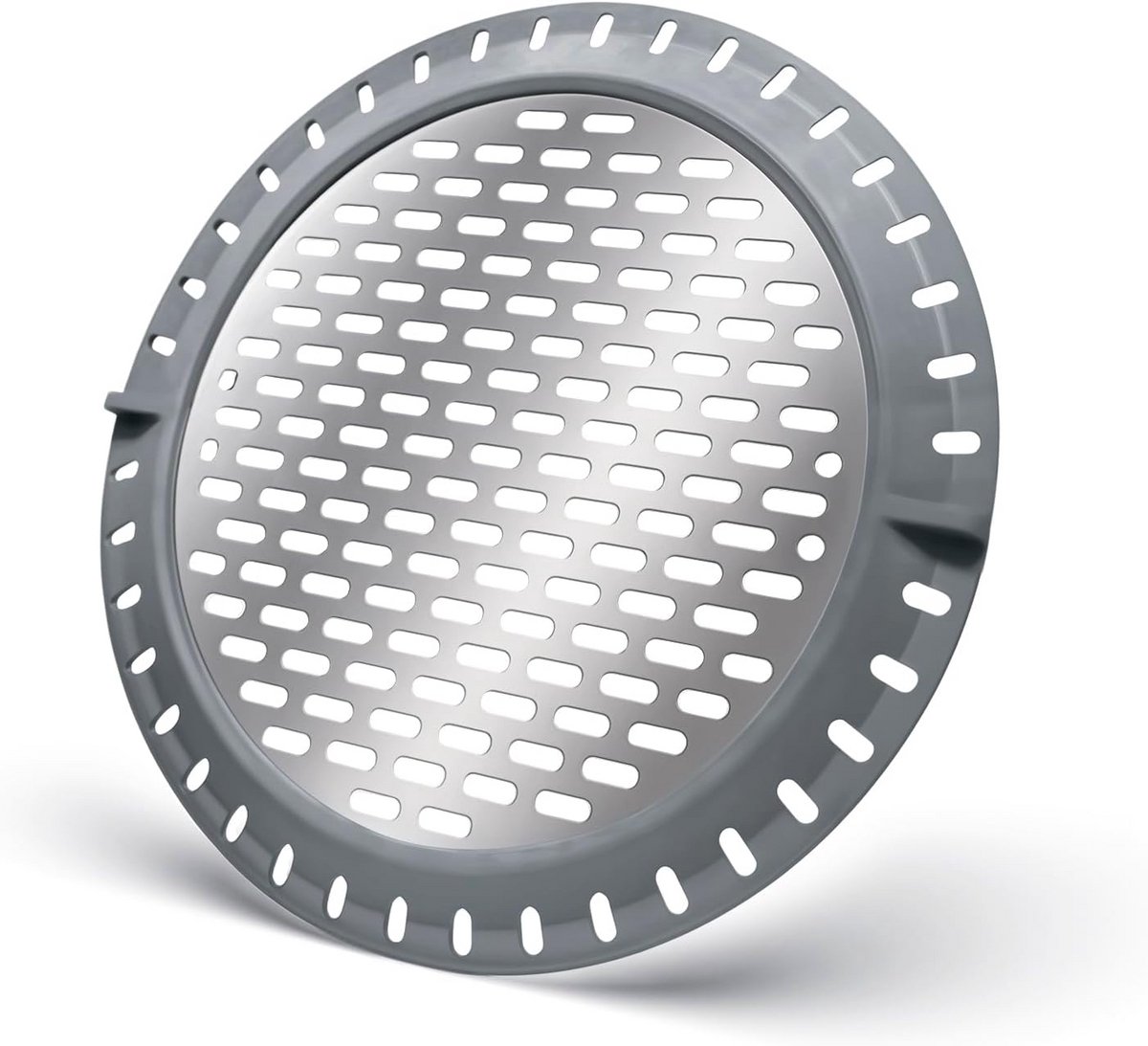 Ronde Douche-afvoer Haarvanger - Roestvrij Staal met Antislip Siliconen Rand