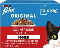 Felix Original in Gelei Countryside Selectie - Kattenvoer Natvoer - 48 x 85 g
