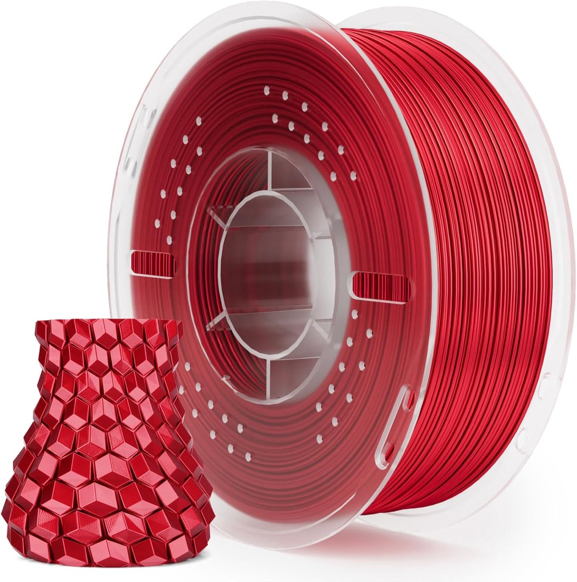 3D Printfilament - PLA Spoel - Modelbouw - Zijdeglans Afwerking - 1.75 mm - Rood