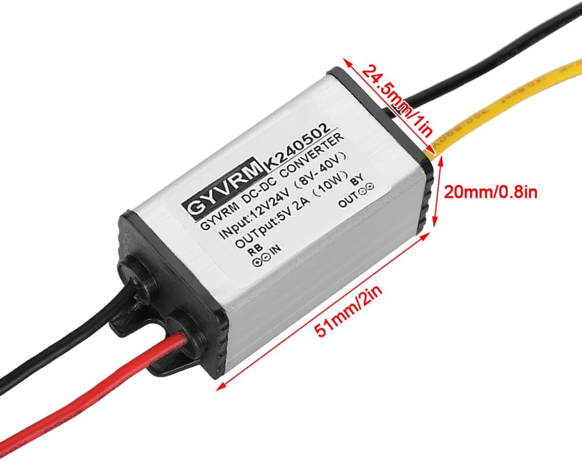 Spanningsregelaar - DC-DC Converter - Energie Omzetten - Hoge Efficiëntie - 60x24.5x20mm