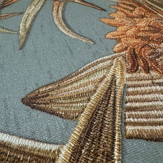 DUTCH - WALLCOVERINGS - Behang - Bird-of-Paradise - groenblauw