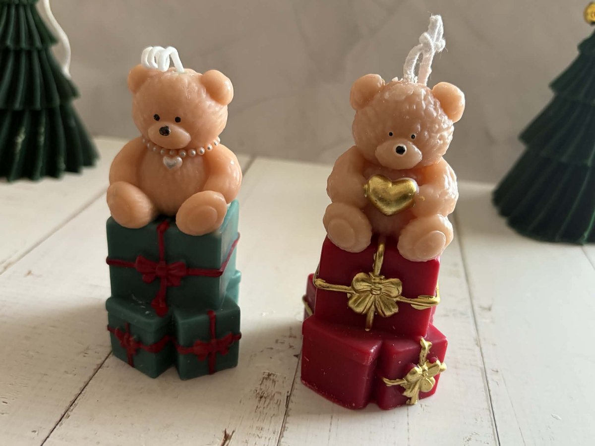 Teddybeer kaars