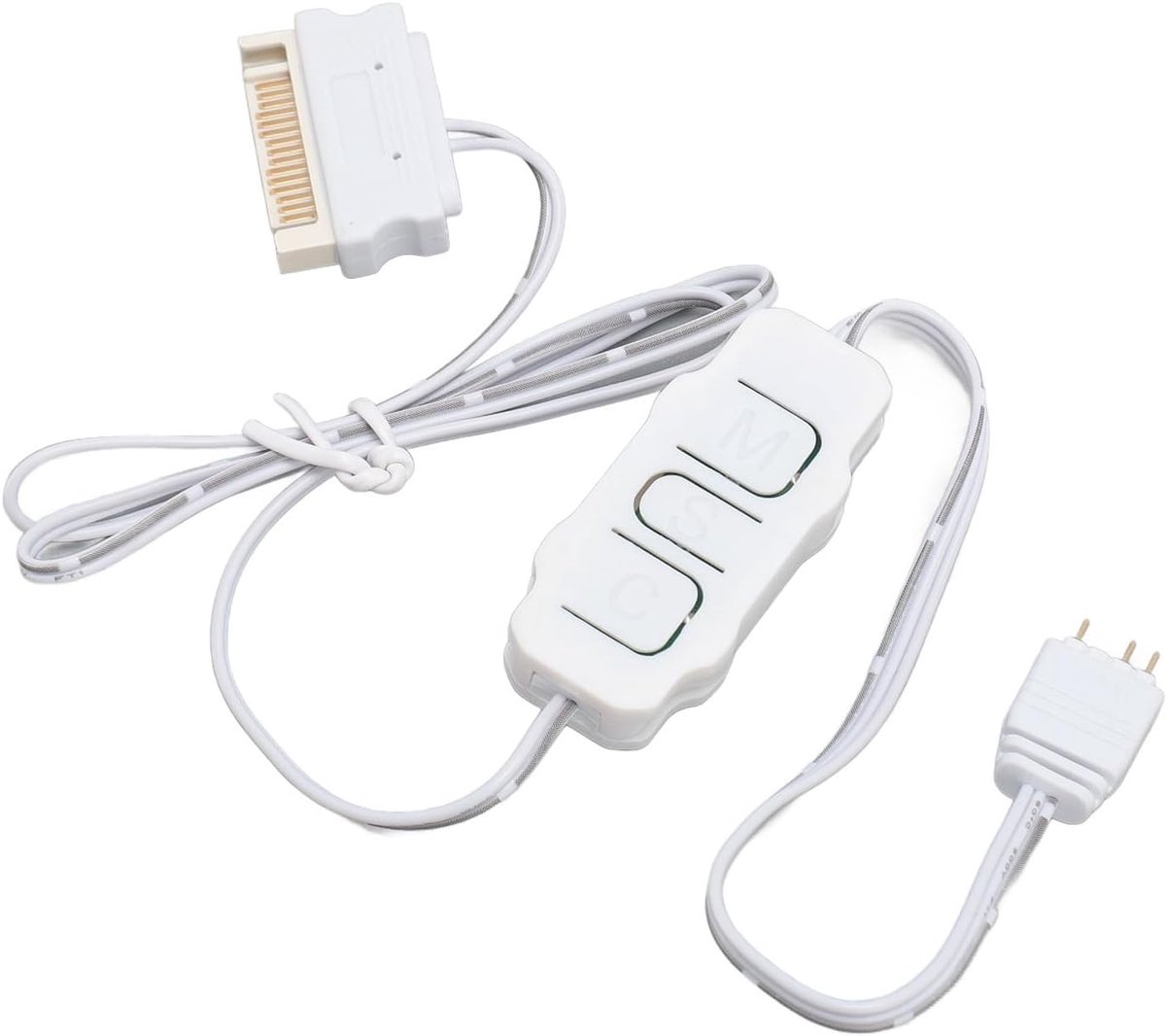 ARGB Controller - Verlichting Afstandsbediening - PC Verlichting Aanpassen - Geen Moederbord Nodig - Compact Formaat - Wit