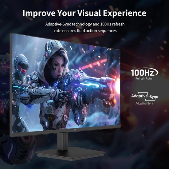 27 inch gaming monitor 240 Hz snelle respons van Merkloos — afbeelding 3