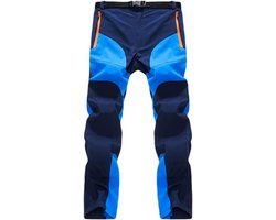 Heren Softshell Wandelbroek Fleece Waterbestendig - Duurzame Outdoor Broek met Ritszakken voor Klimmen en Vissen