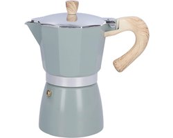 Espresso Koffiezetapparaat - Moka Pot - Thuis Koffie Maken - Thermische Isolatie - 6 Kopjes 300ML - Meer Teal