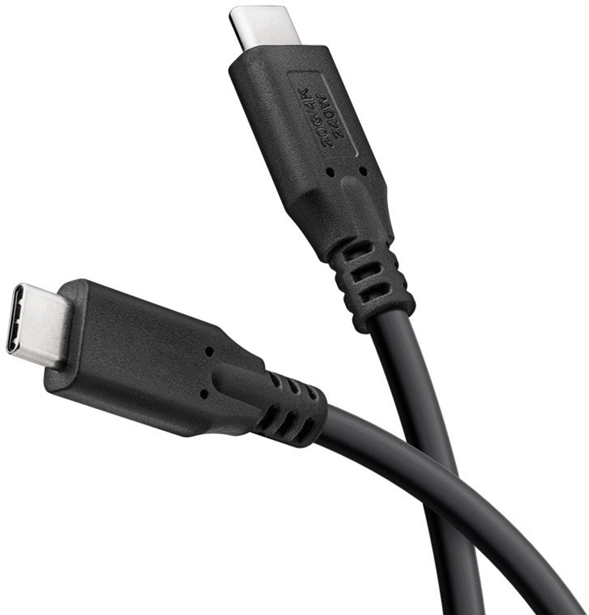 Powteq 2 meter USB4 kabel | USB-C | 20 Gbit | 240 Watt PD | snellaadkabel voor smartphone & laptop | 4K/60 Hz video.