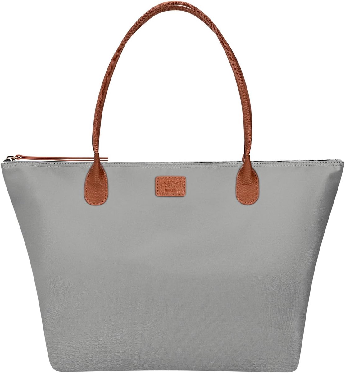 Grote Opvouwbare Nylon Handtas voor Dames - Shopper en Schoudertas met Rits
