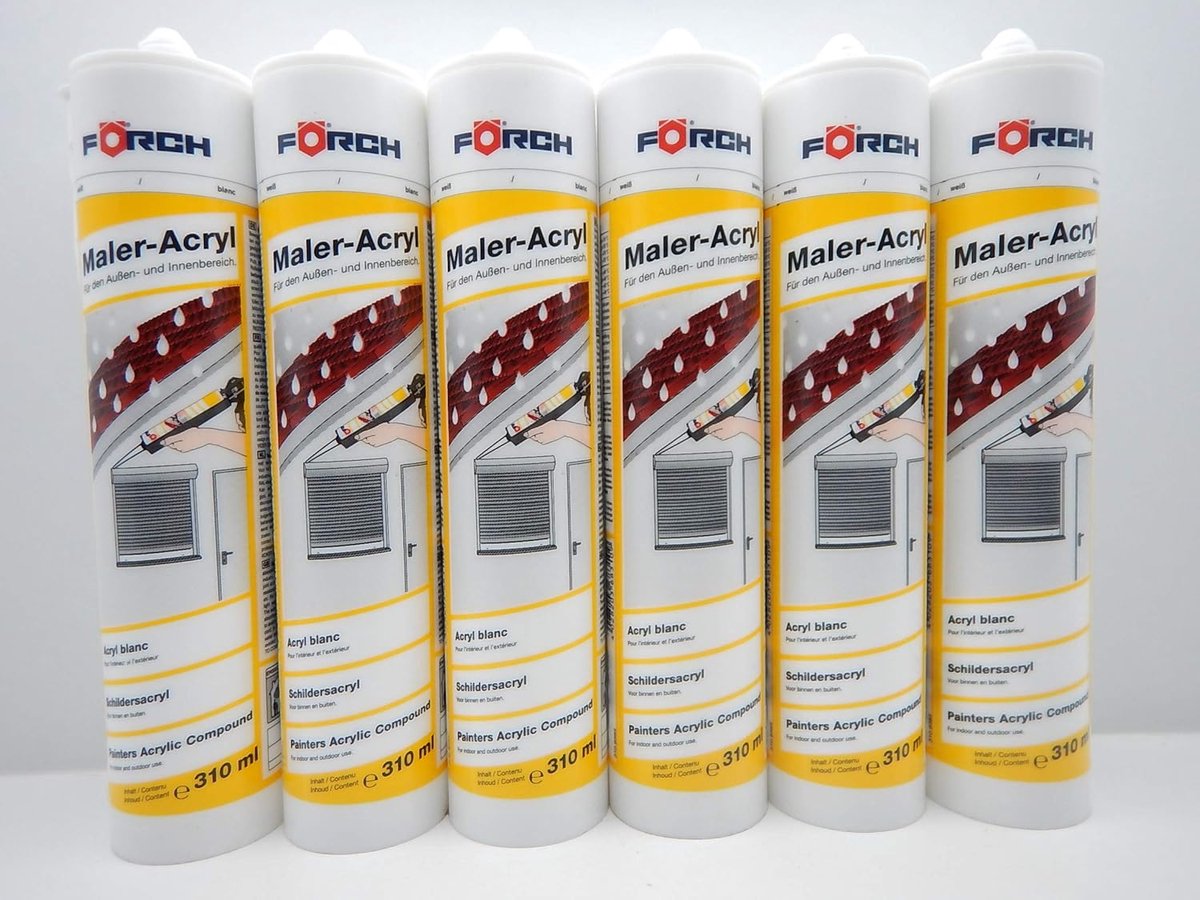 Acryl Schilderskit - Kit voor Schilders - Afwerking en Dichting - Goede Hechting - 310ml - Wit