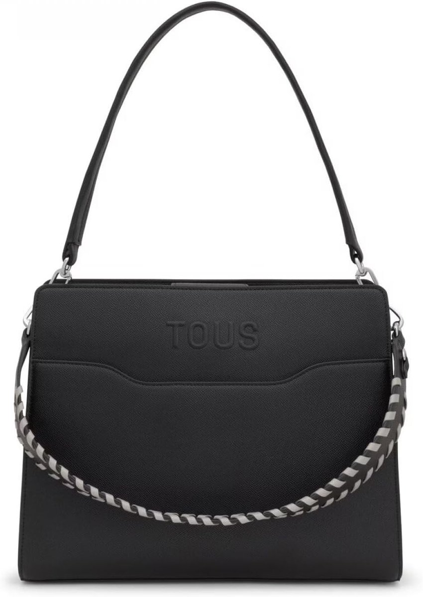 Dames Shopper Tas - Handtas Schoudertas - Dagelijks Gebruik - Saffiano Leerlook - Zwart