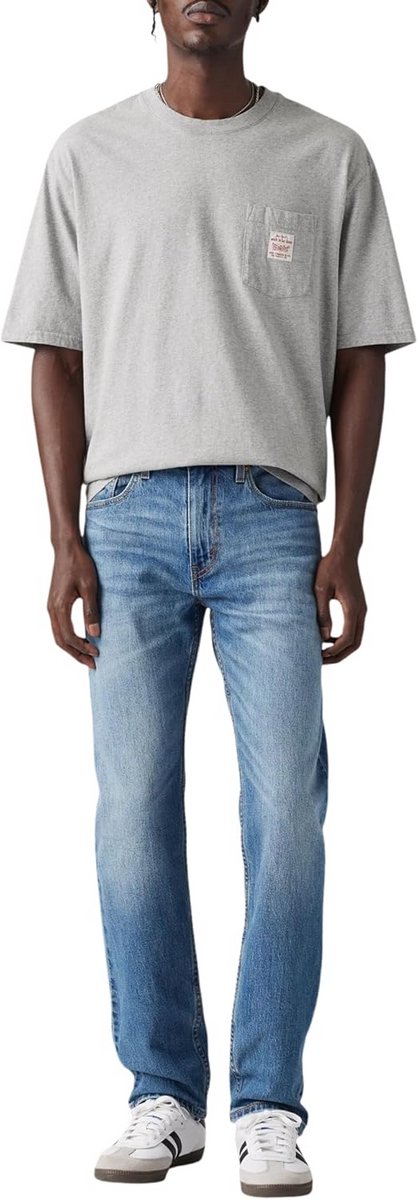 Heren Jeans Tapered Fit Knie- en Zitvlak Hoog Comfort Stretch