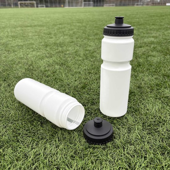 Bidon Wit 750 ml - Blanco Drinkfles met vingergrepen - Tacticcoach — afbeelding 3