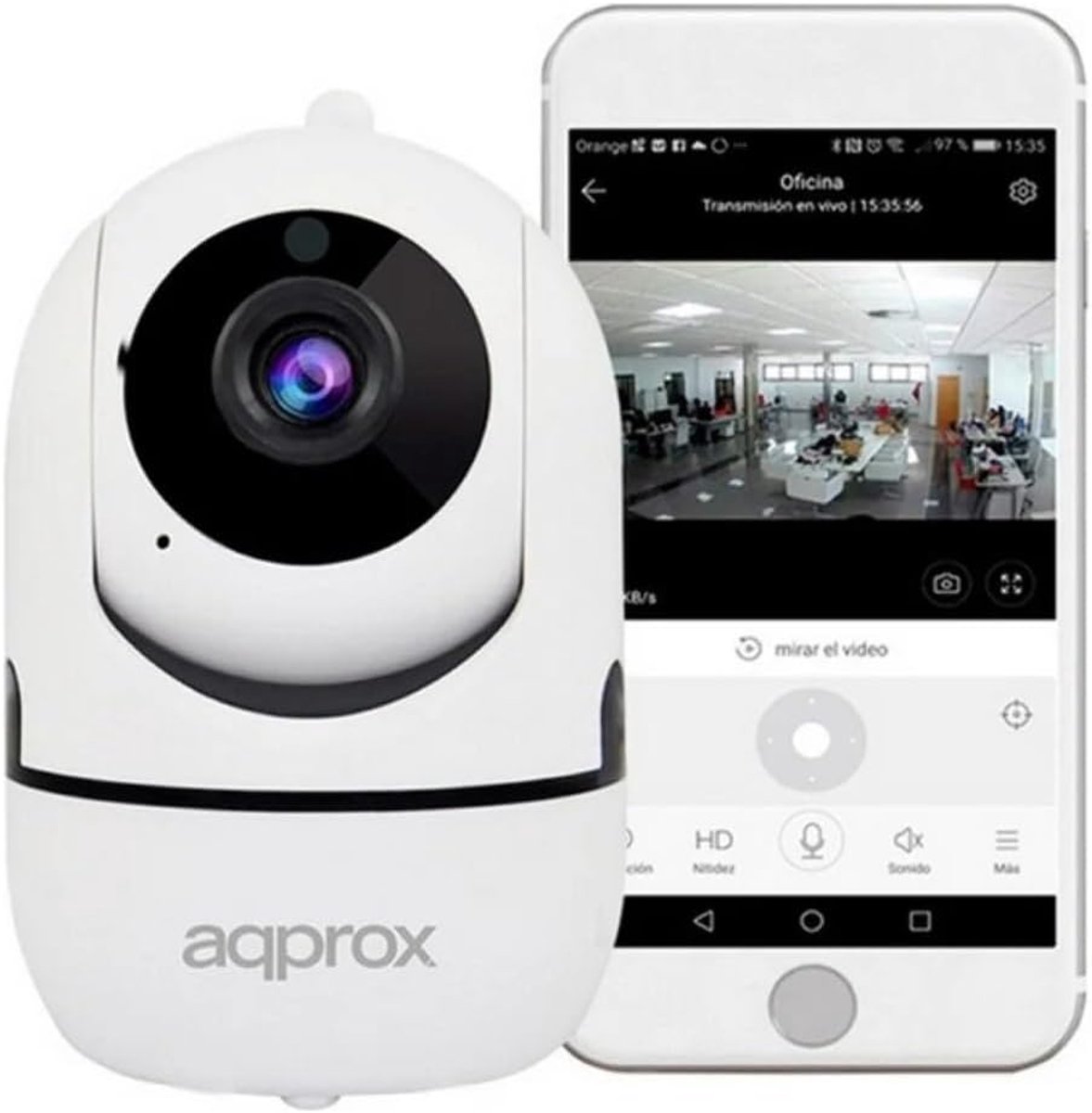 WiFi HD IP Camera voor Binnen - Draadloze Beveiligingscamera met Helder Beeld