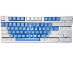 Ice Blue Keycaps - Wit/Blauwe Keycaps voor Gaming Toetsenbord - SA Profiel - PBT - Doubleshot - 161 Keys