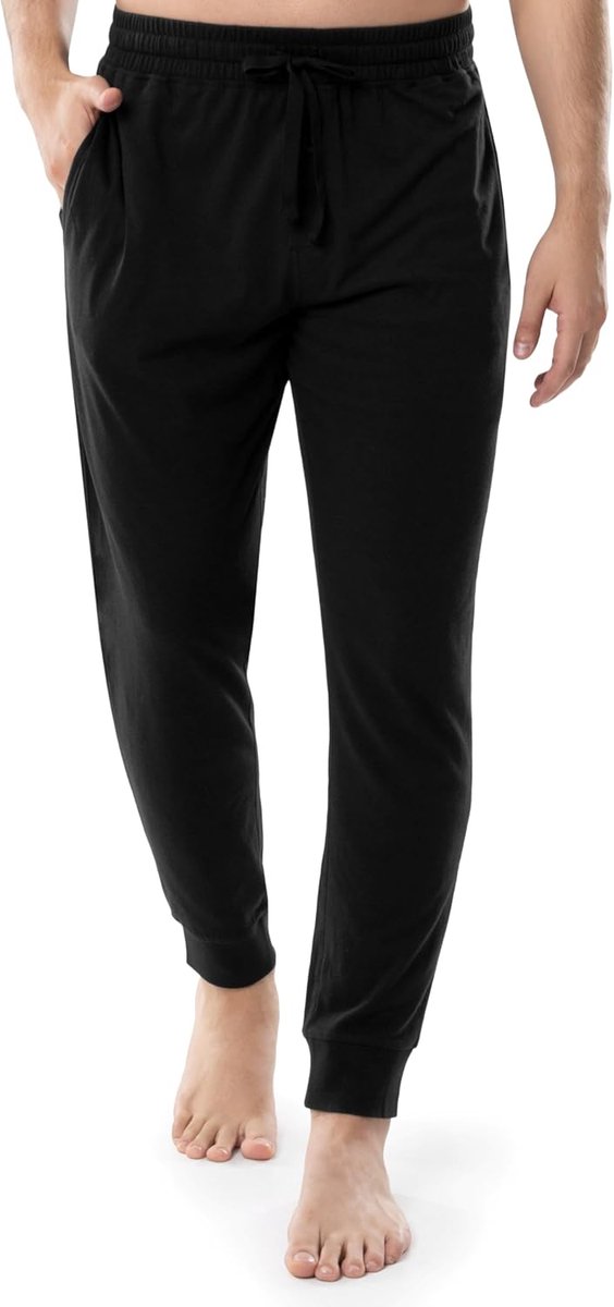 Heren Joggingbroek - Loungebroek Pyjamabroek - Ontspannen Thuis - Zachte Jersey Stof