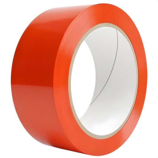 Kleurrijke Verpakkingstape – Oranje, 6 Rollen Van 48 Mm X 45 M, Acryl, Eenzijdig, Ideaal Voor Dozen En Pakketten