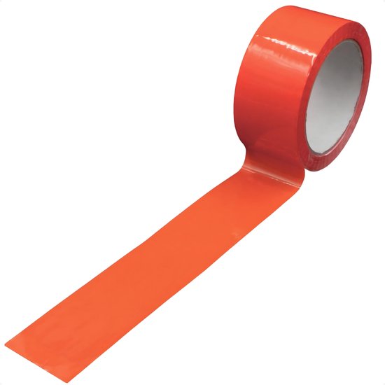 Oranje tape - 50 mm x 66 meter - Sterk Klevend - Voor Verpakken, Markeren en WK 2026!