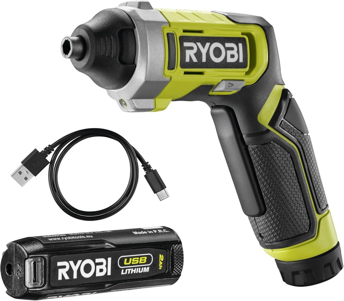 Lithium 4V USB-schroevendraaier met LED-verlichting en koffer