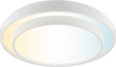 Brilliant Faruz - Plafondlamp - Ø 39 cm - LED 10W - CCT - 3000K-6500K - Dimbaar - Nachtlicht - Timer - Afstandsbediening - Wit