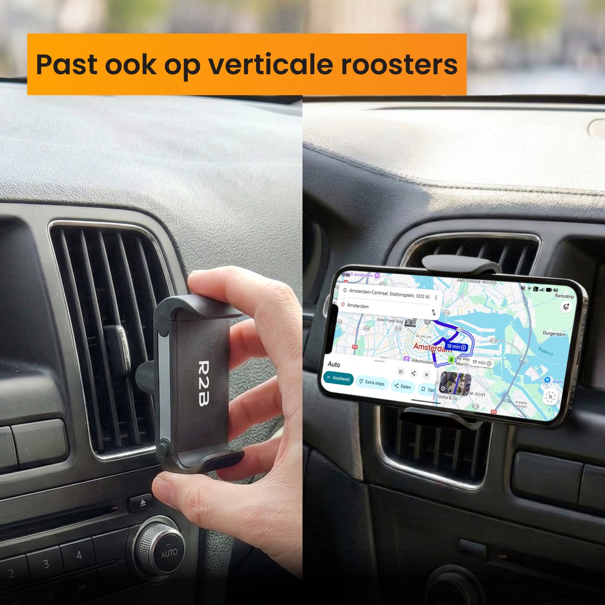 R2B Telefoonhouders Auto - Ventilatierooster - GSM Houder Auto - Mobiel Houder Auto - Autohouder - Telefoonhouder Auto - Telefoon Houder - Auto Telefoonhouder - Phone Holder Car – foto 8