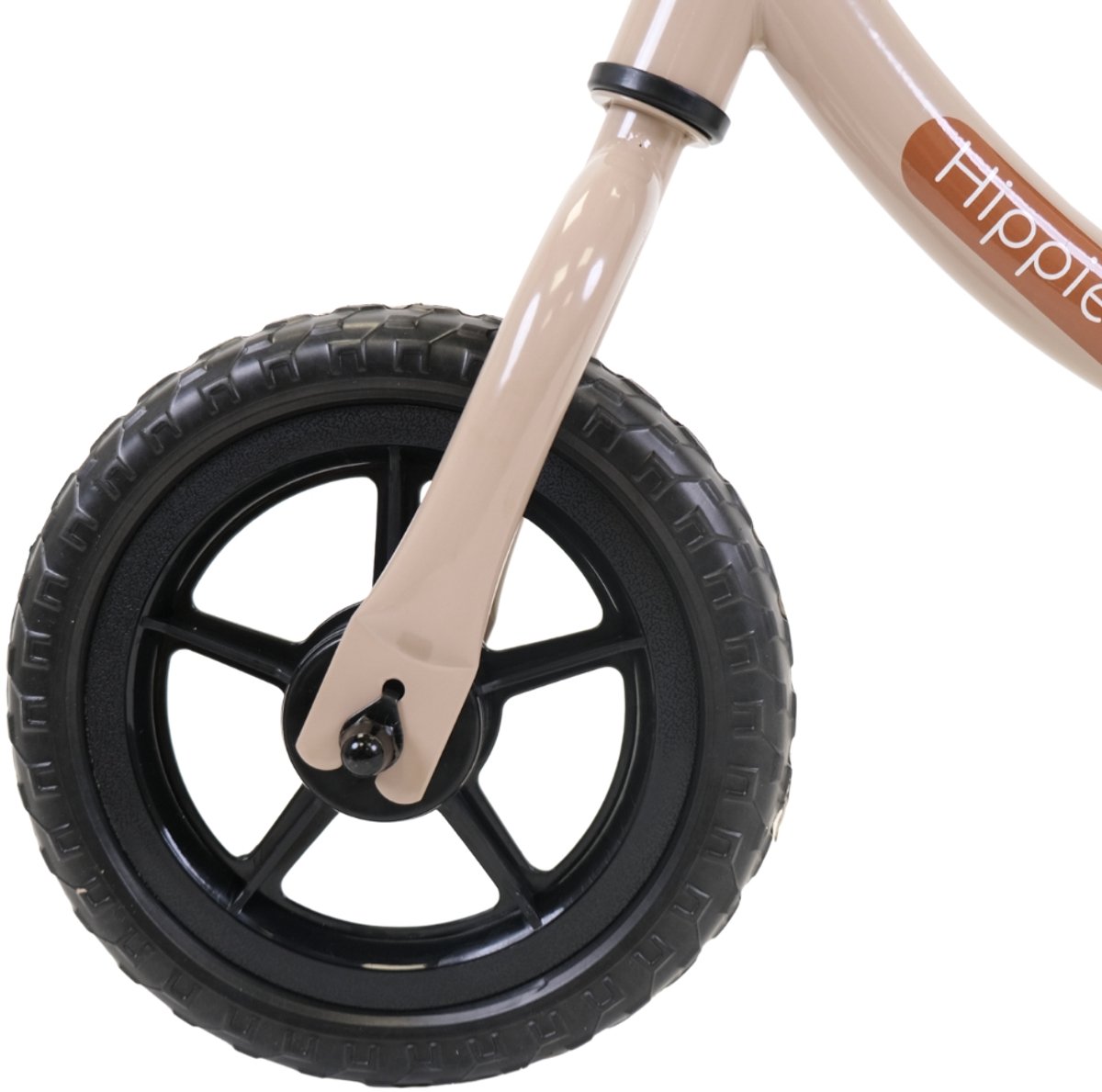 Hippiez Metalen Loopfiets Worker Old Sand vanaf 2 jaar - Beige Loop Fiets - Verstelbaar Zadel en Stuur - Voor Jongens en Meisjes - Compact en Veilig - Lage Instap — afbeelding 2