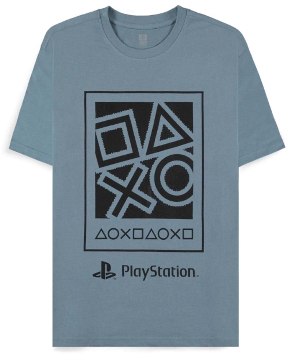 PlayStation - Icons Heren Tshirt - XL - Blauw