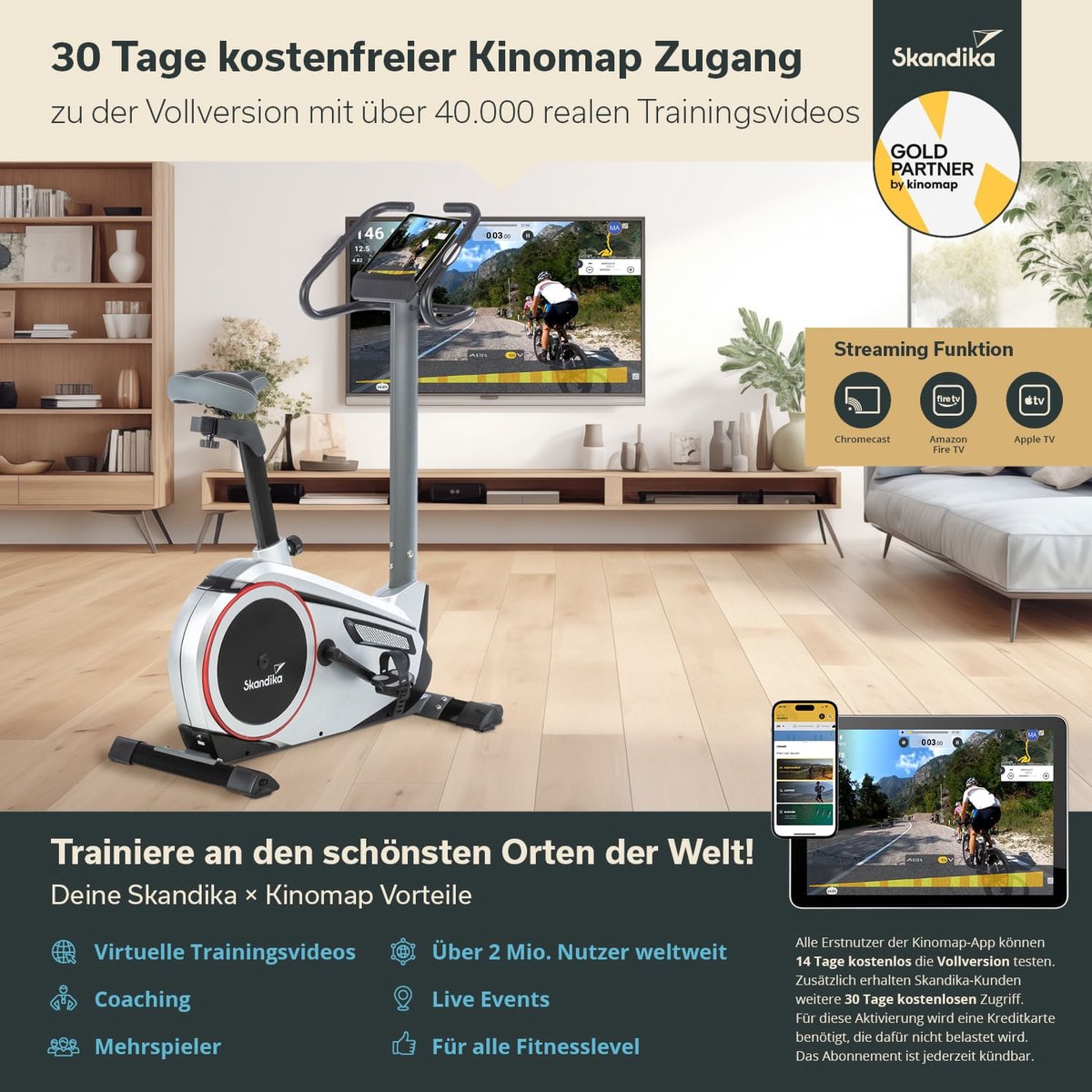 Skandika Morpheus Hometrainer met Street View functie - afbeelding 2